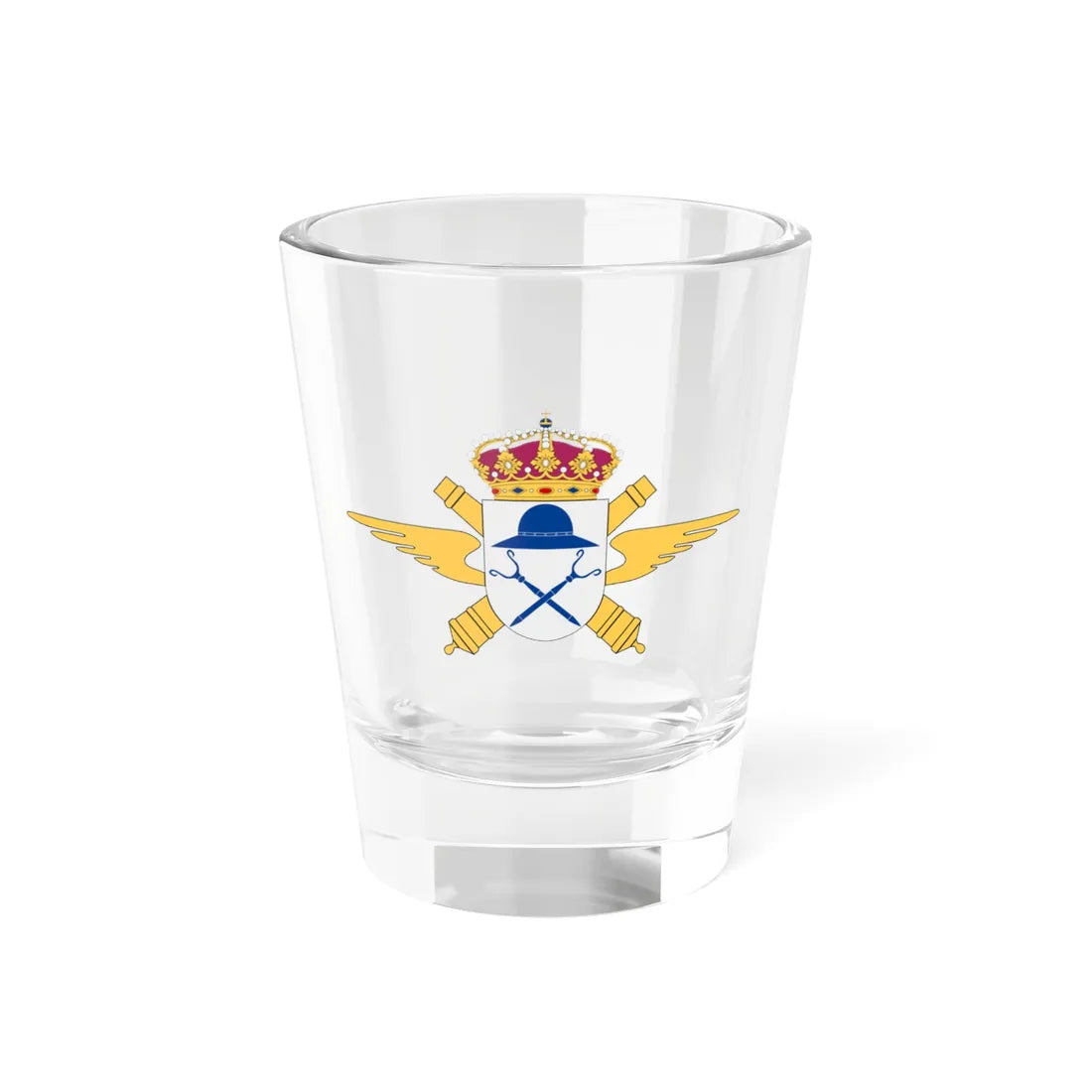 Sundsvalls luftvärnsregemente vapen (Sweden) (Coat of Arms) Shot Glass 1.5oz 1.5oz - Go Mug Yourself