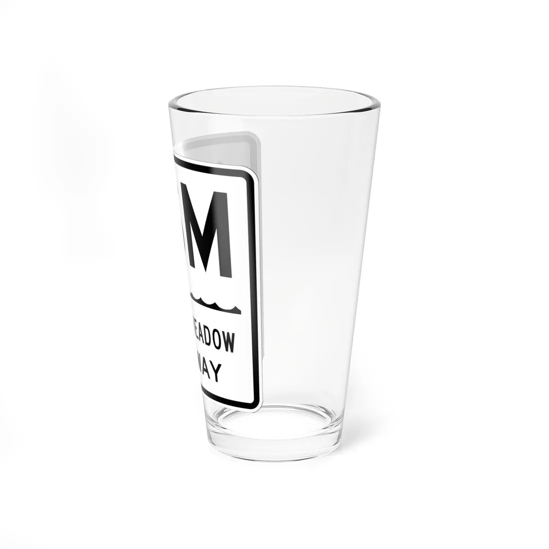 Sunken Meadow Pkwy Shield (New York) (Road Sign) Pint Glass 16oz - Go Mug Yourself