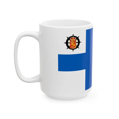 Suomen luotsilippu 1919-1920 (Finland) White Coffee Mug - Go Mug Yourself