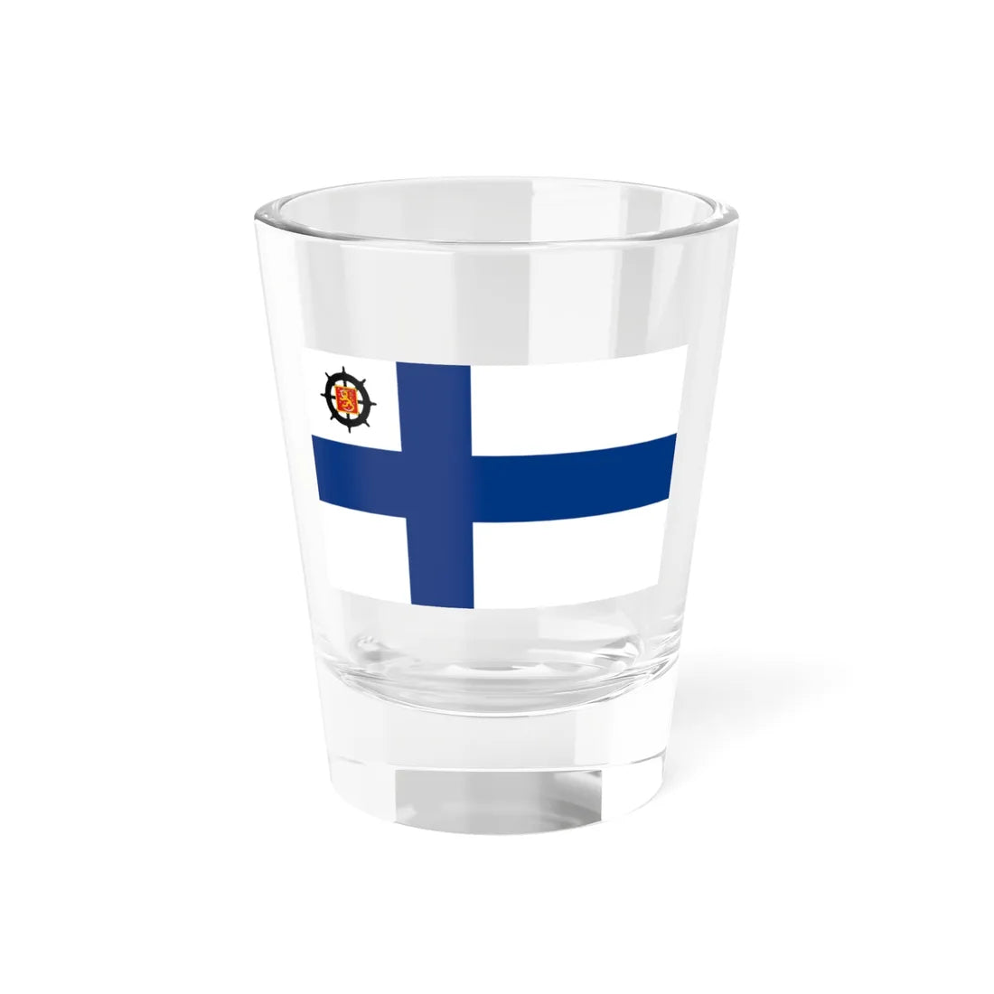 Suomen luotsilippu 1920-1978 (Finland) Shot Glass 1.5oz 1.5oz - Go Mug Yourself