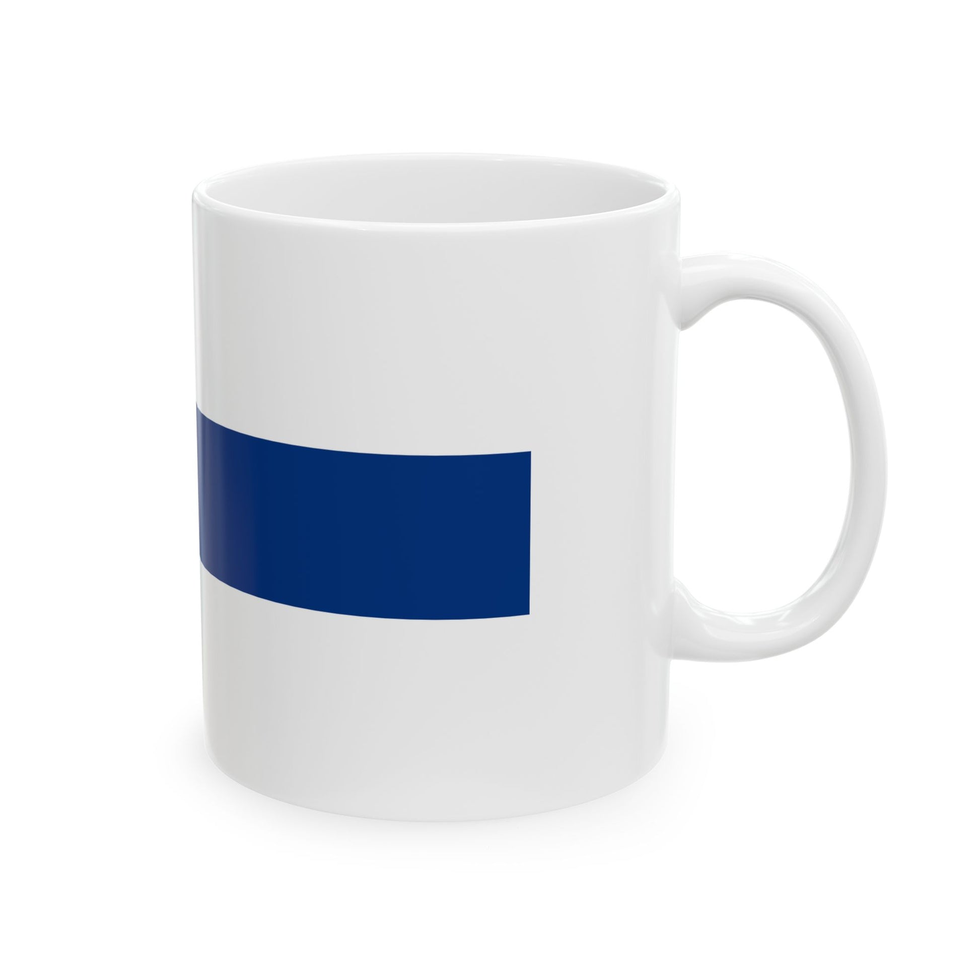 Suomen luotsilippu 1920-1978 (Finland) White Coffee Mug-Go Mug Yourself