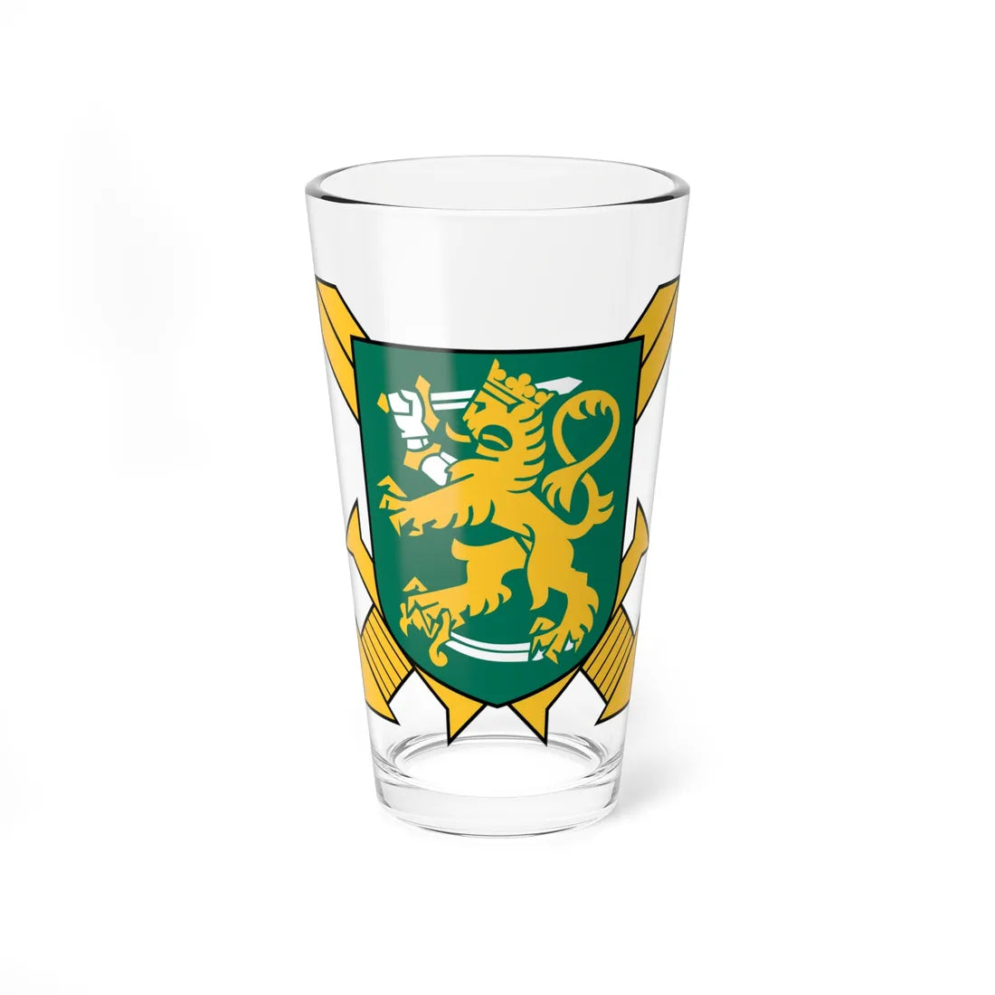 Suomen Maavoimien tunnus (Finland) (Coat of Arms) Pint Glass 16oz 16oz - Go Mug Yourself