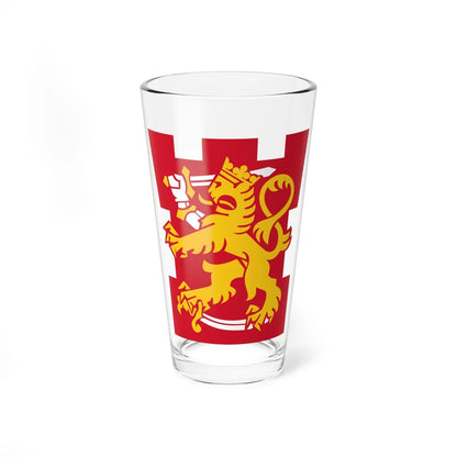 Suomen Puolustusvoimien tornileijona (Finland) (Coat of Arms) Pint Glass 16oz 16oz - Go Mug Yourself