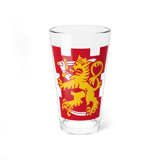 Suomen Puolustusvoimien tornileijona (Finland) (Coat of Arms) Pint Glass 16oz 16oz - Go Mug Yourself