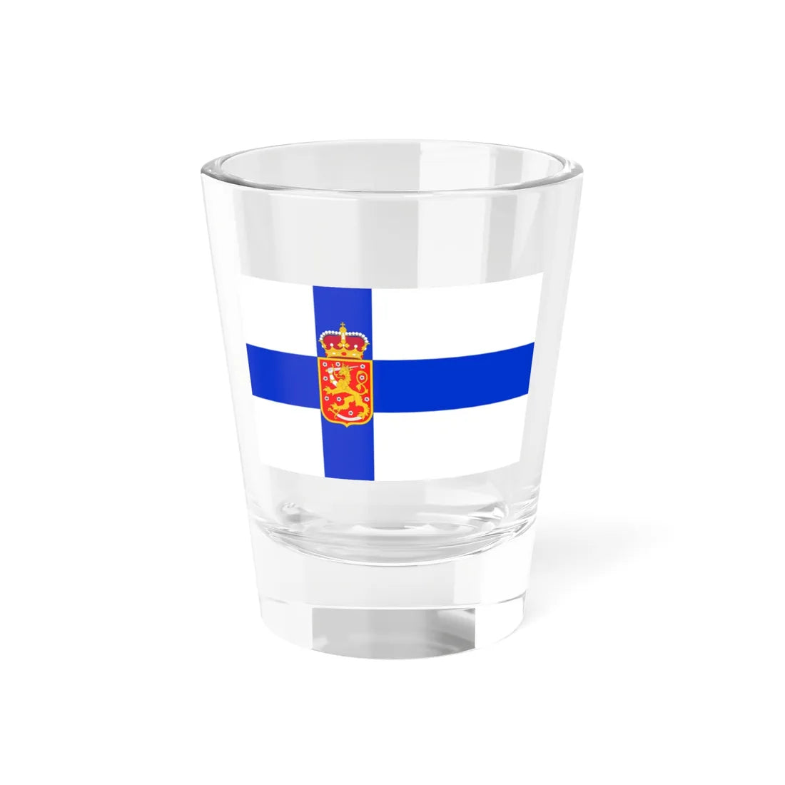 Suomen valtionlippu 1918-1920 (Finland) Shot Glass 1.5oz 1.5oz - Go Mug Yourself