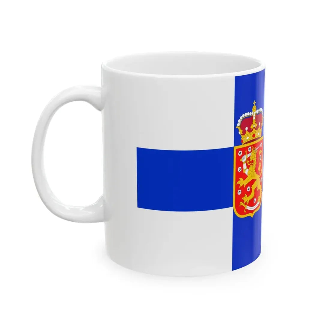 Suomen valtionlippu 1918-1920 (Finland) White Coffee Mug - Go Mug Yourself