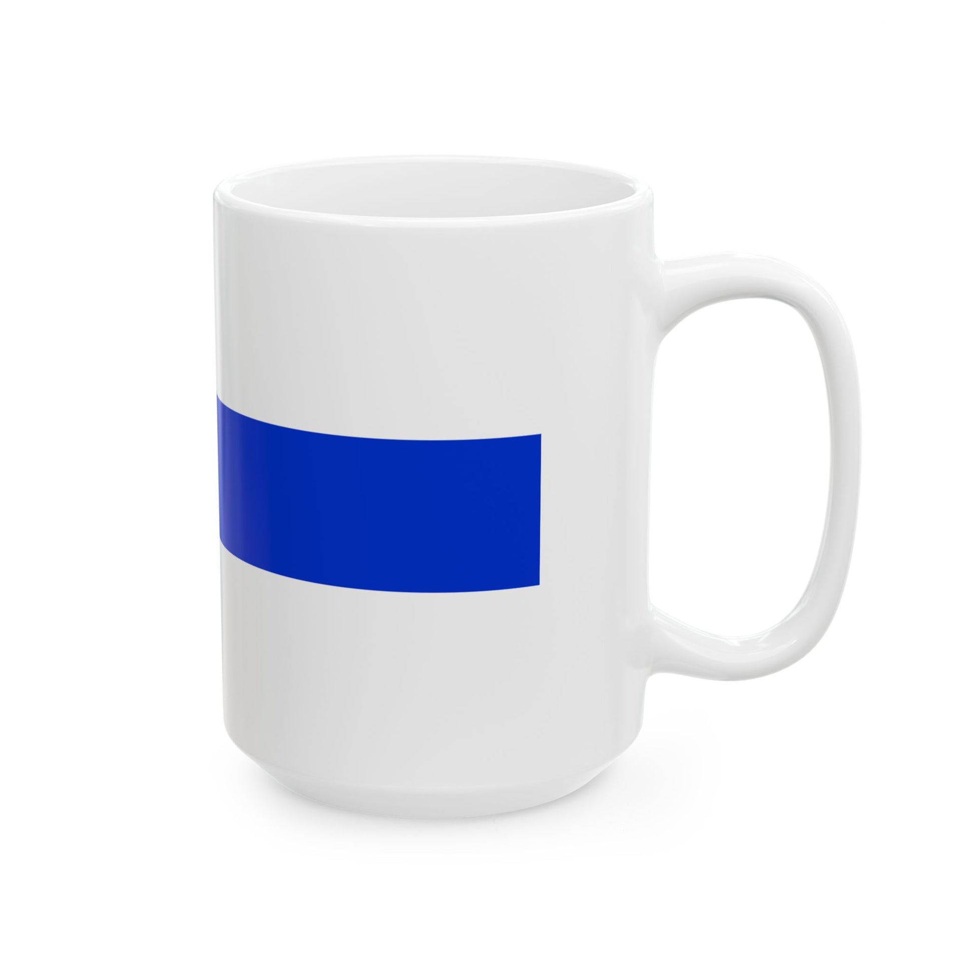 Suomen valtionlippu 1918-1920 (Finland) White Coffee Mug-Go Mug Yourself