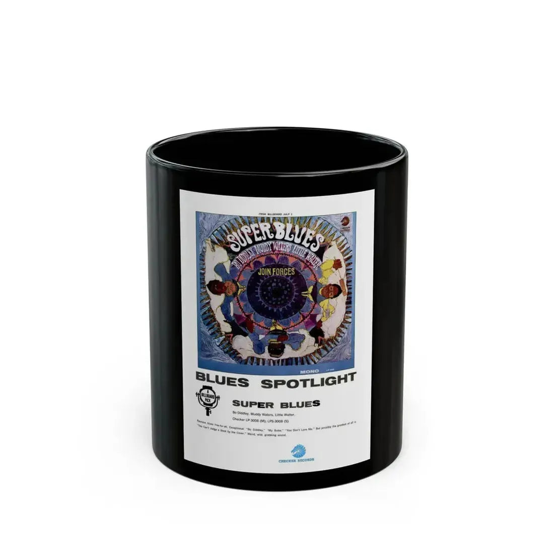 Super Blues 1967 (Music Poster) Black Coffee Mug 11oz - Go Mug Yourself