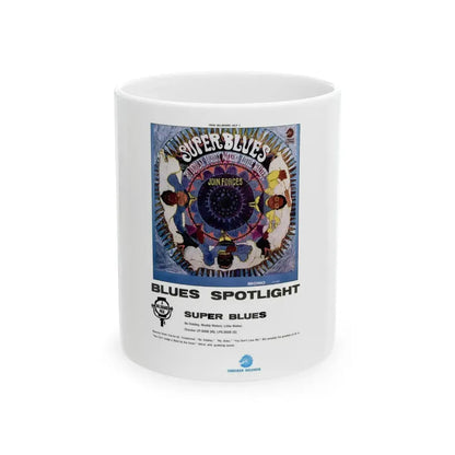 Super Blues 1967 (Music Poster) White Coffee Mug 11oz - Go Mug Yourself