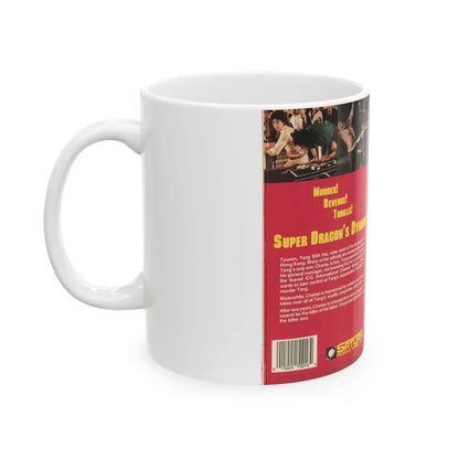 SUPER DRAGONS DYNAMO (VHS COVER) - White Coffee Mug - Go Mug Yourself