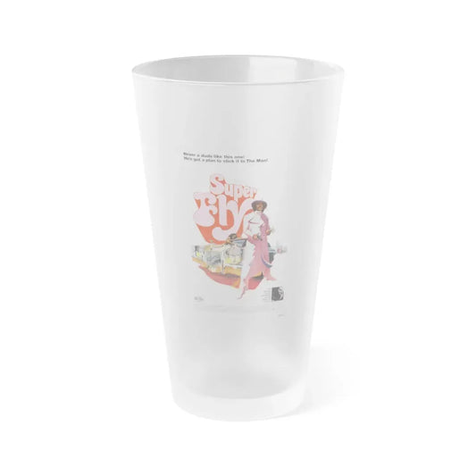 SUPER FLY 1972 Movie Poster - Frosted Pint Glass 16oz Default Title - Go Mug Yourself