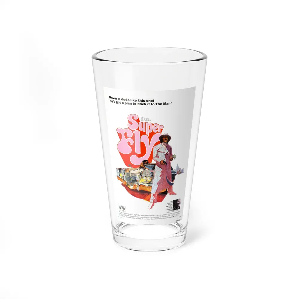 SUPER FLY 1972 Movie Poster - Pint Glass 16oz-16oz-Go Mug Yourself