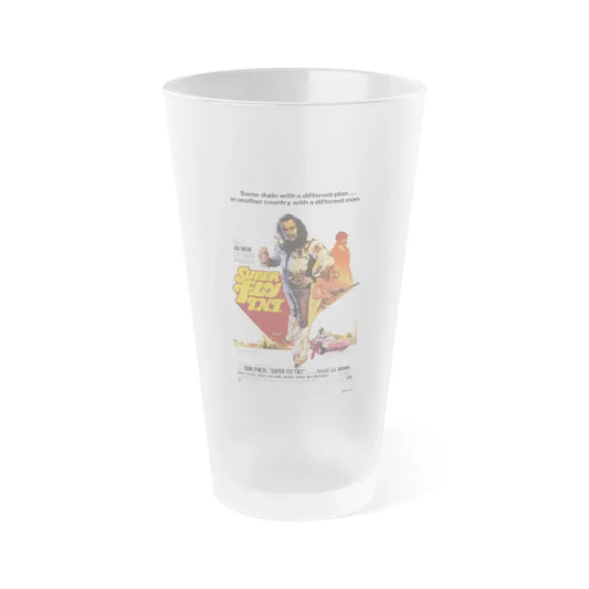 SUPER FLY T.N.T. 1973 Movie Poster - Frosted Pint Glass 16oz Default Title - Go Mug Yourself