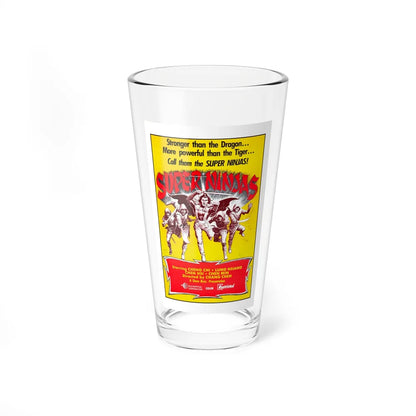 SUPER NINJAS 1982 Movie Poster - Pint Glass 16oz-16oz-Go Mug Yourself