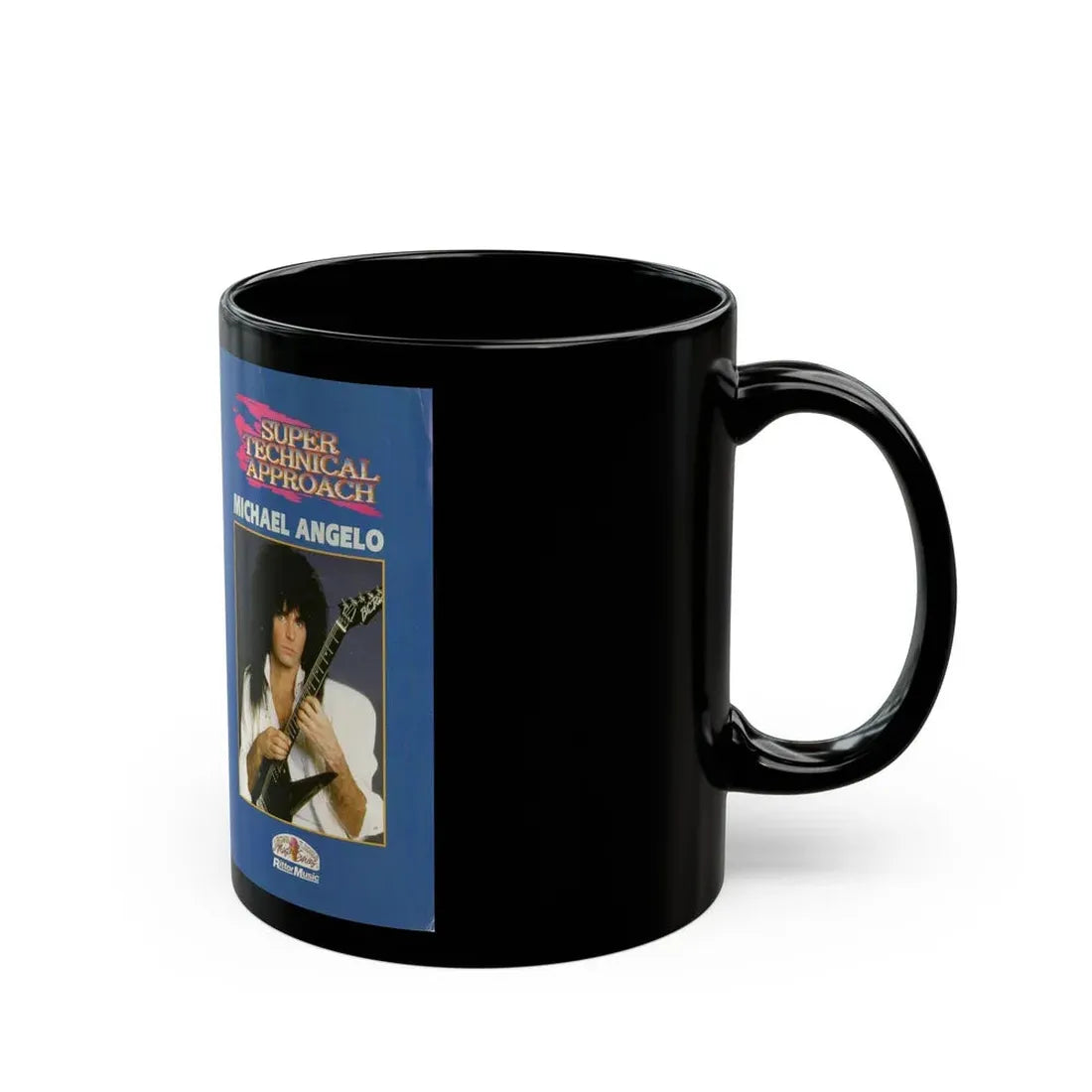 SUPER TECHICAL APPROACH MICHAEL ANGELO (VHS COVER) - Black Coffee Mug - Go Mug Yourself