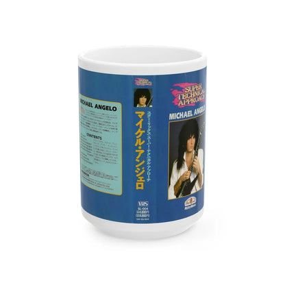 SUPER TECHICAL APPROACH MICHAEL ANGELO (VHS COVER) - White Coffee Mug-15oz-Go Mug Yourself