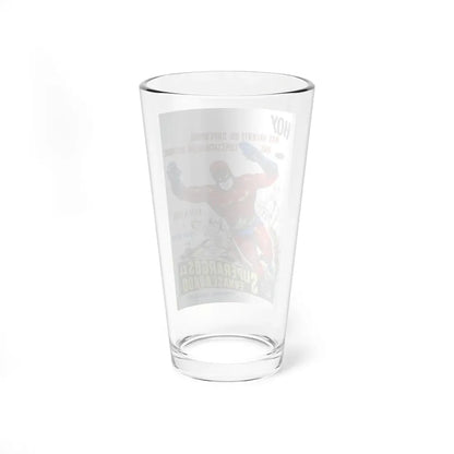 SUPERARGO VS DIABOLICUS 1966 Movie Poster - Pint Glass 16oz - Go Mug Yourself