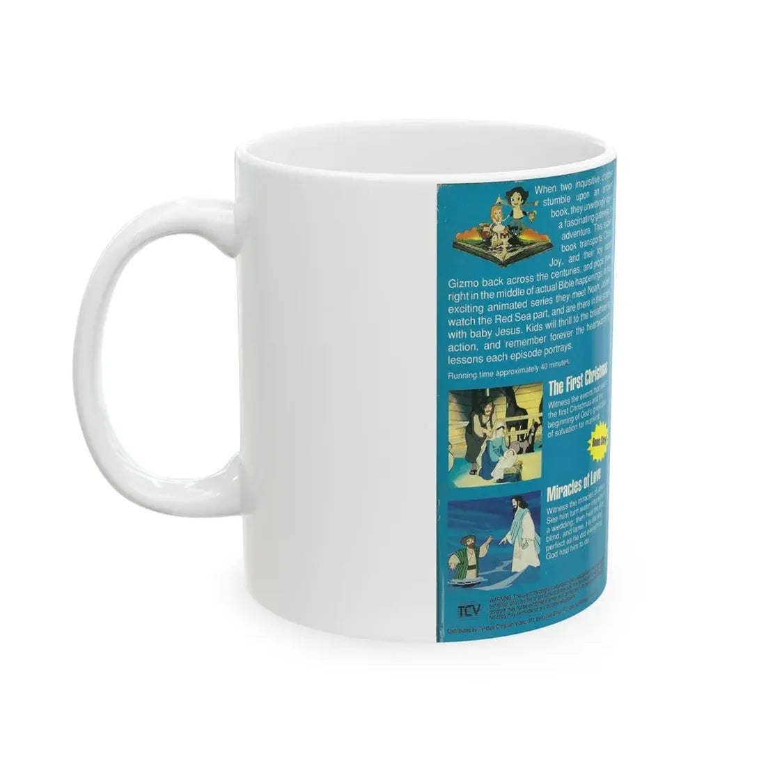 SUPERBOOK VIDEO BIBLE THE FIRST CHRISTMAS (VHS COVER) - White Coffee Mug - Go Mug Yourself