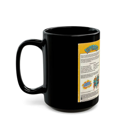 SUPERBOY SUPER POWERS COLLECTION (VHS COVER) - Black Coffee Mug-Go Mug Yourself