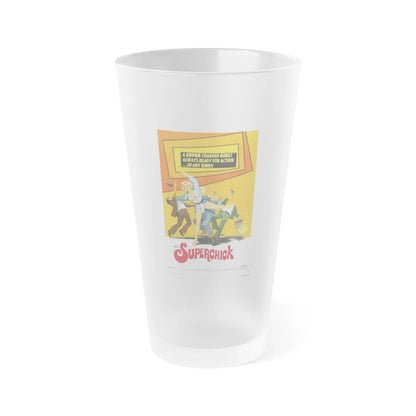 SUPERCHICK 1973 Movie Poster - Frosted Pint Glass 16oz-Go Mug Yourself