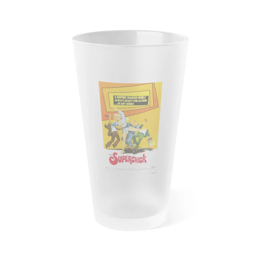 SUPERCHICK 1973 Movie Poster - Frosted Pint Glass 16oz-Go Mug Yourself