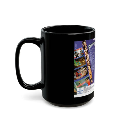 SUPERMAN 3 GERMAN (VHS COVER) - Black Coffee Mug-Go Mug Yourself