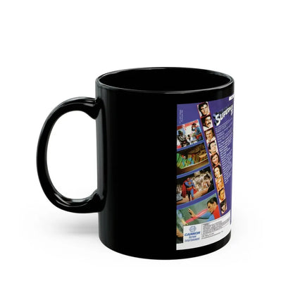 SUPERMAN 3 GERMAN (VHS COVER) - Black Coffee Mug - Go Mug Yourself
