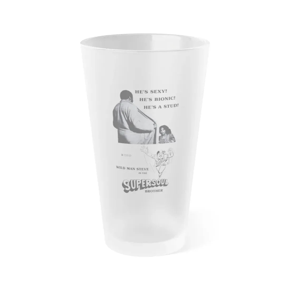 SUPERSOUL BROTHER 1978 Movie Poster - Frosted Pint Glass 16oz Default Title - Go Mug Yourself