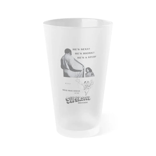 SUPERSOUL BROTHER 1978 Movie Poster - Frosted Pint Glass 16oz Default Title - Go Mug Yourself