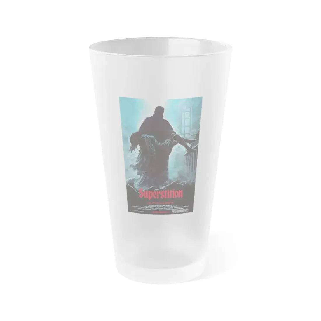 SUPERSTITION 1982 Movie Poster - Frosted Pint Glass 16oz Default Title - Go Mug Yourself