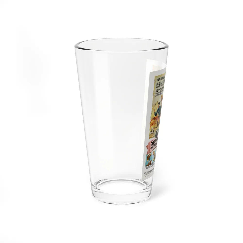 SUPERSTOOGES VS THE WONDER WOMEN (AMAZONS AGAINS SUPERMEN) 1974 Movie Poster - Pint Glass 16oz-Go Mug Yourself