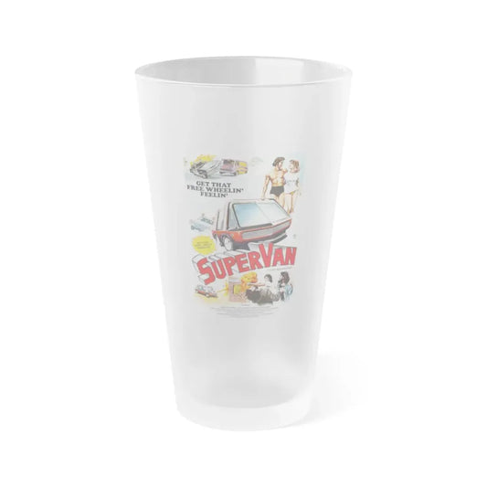 SUPERVAN 1977 Movie Poster - Frosted Pint Glass 16oz Default Title - Go Mug Yourself