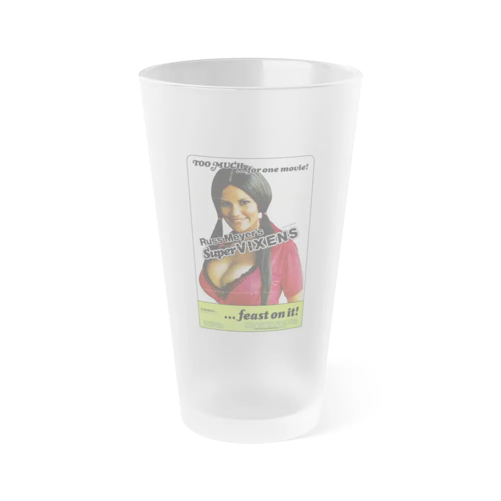 SUPERVIXENS 1975 Movie Poster - Frosted Pint Glass 16oz-Go Mug Yourself