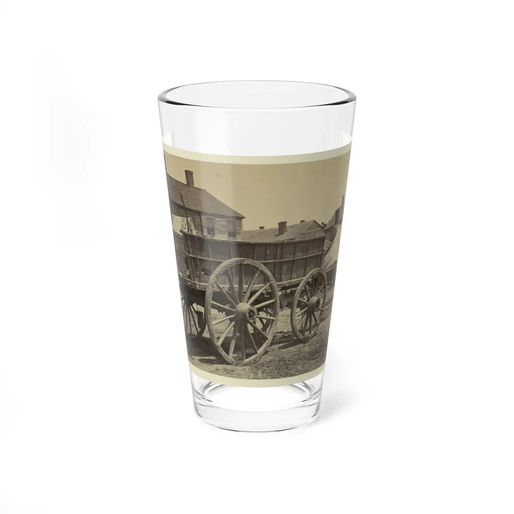 Supply Wagon, Probably In A Civil War Military Facility (U.S. Civil War) Pint Glass 16oz-16oz-Go Mug Yourself