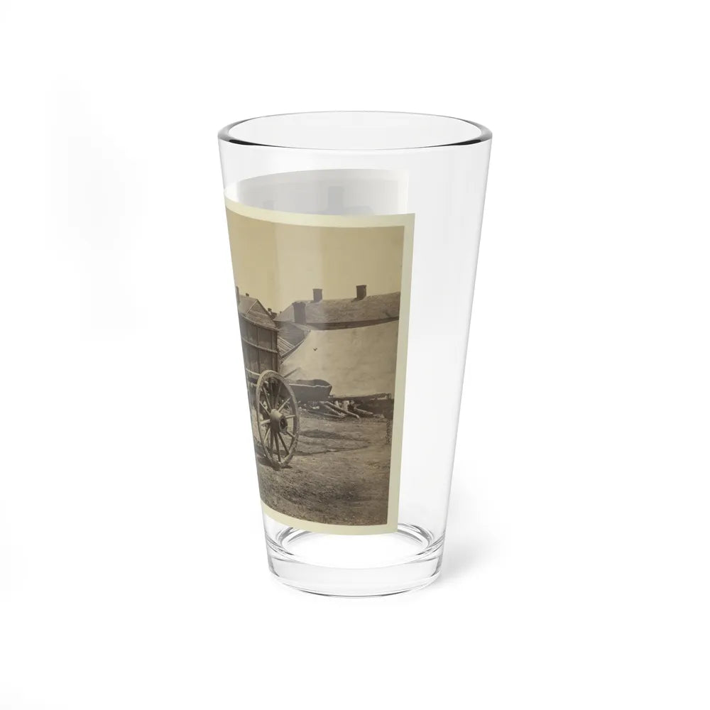 Supply Wagon, Probably In A Civil War Military Facility (U.S. Civil War) Pint Glass 16oz-Go Mug Yourself