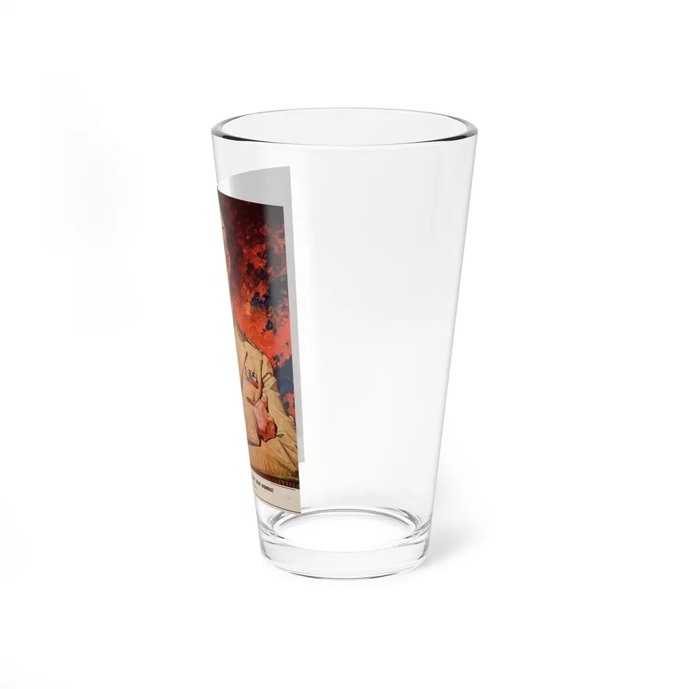 Support General Eisenhower, The Saturday Evening Post, March 11, 1944 (Magazine Illustration) Pint Glass 16oz - Go Mug Yourself