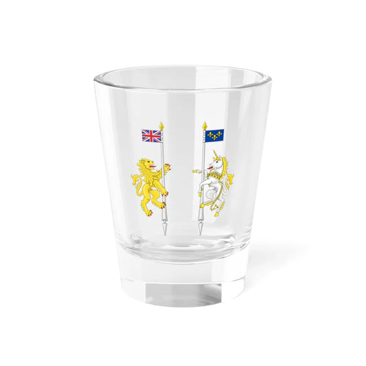 Supporters from the coat of arms of Canada - Shot Glass 1.5oz 1.5oz - Go Mug Yourself