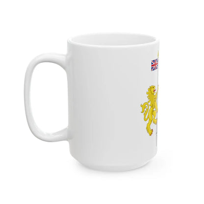 Supporters from the coat of arms of Canada - White Coffee Mug-Go Mug Yourself