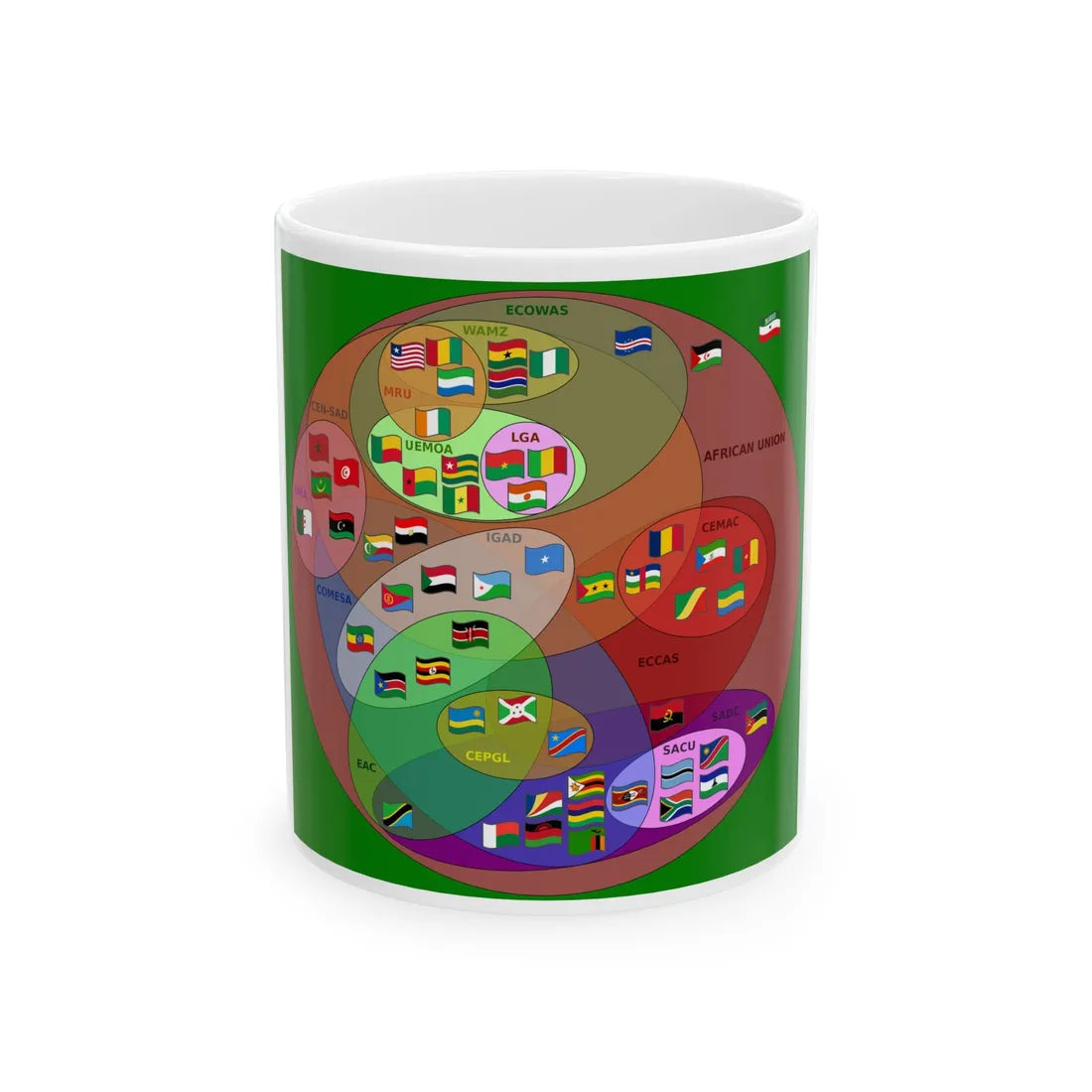 Supranational African Bodies-en (Benin) White Coffee Mug 11oz - Go Mug Yourself