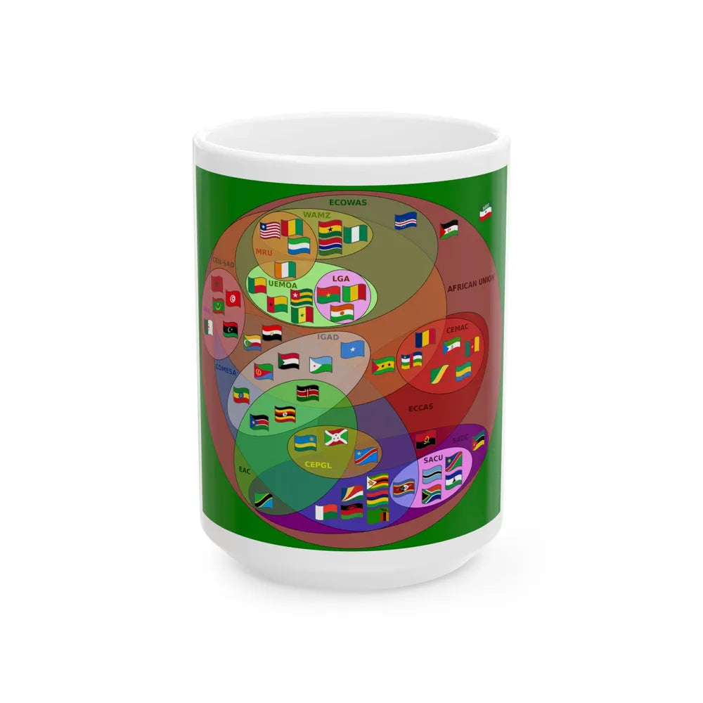 Supranational African Bodies-en (Botswana) White Coffee Mug 15oz - Go Mug Yourself