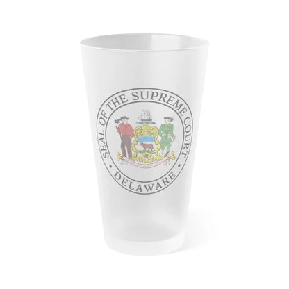 Supreme Court of Delaware - Frosted Pint Glass 16oz-16oz-Frosted-Go Mug Yourself