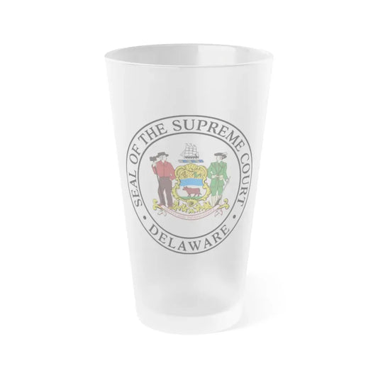 Supreme Court of Delaware - Frosted Pint Glass 16oz 16oz Frosted - Go Mug Yourself
