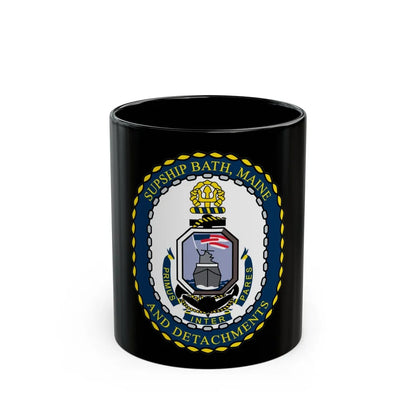 SUPSHIP Bath ME Detach (U.S. Navy) Black Coffee Mug-11oz-Go Mug Yourself