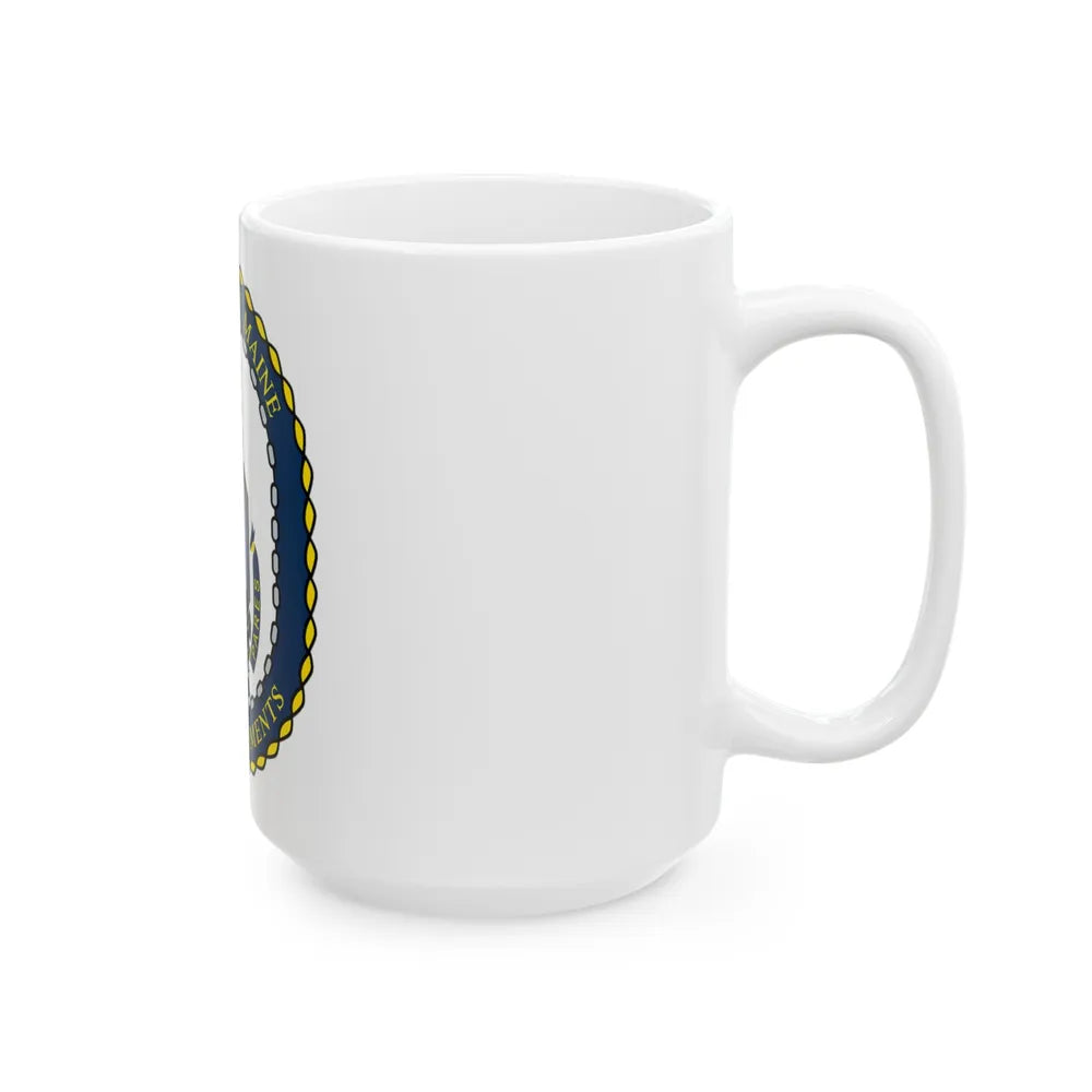 SUPSHIP Bath ME Detach (U.S. Navy) White Coffee Mug-Go Mug Yourself