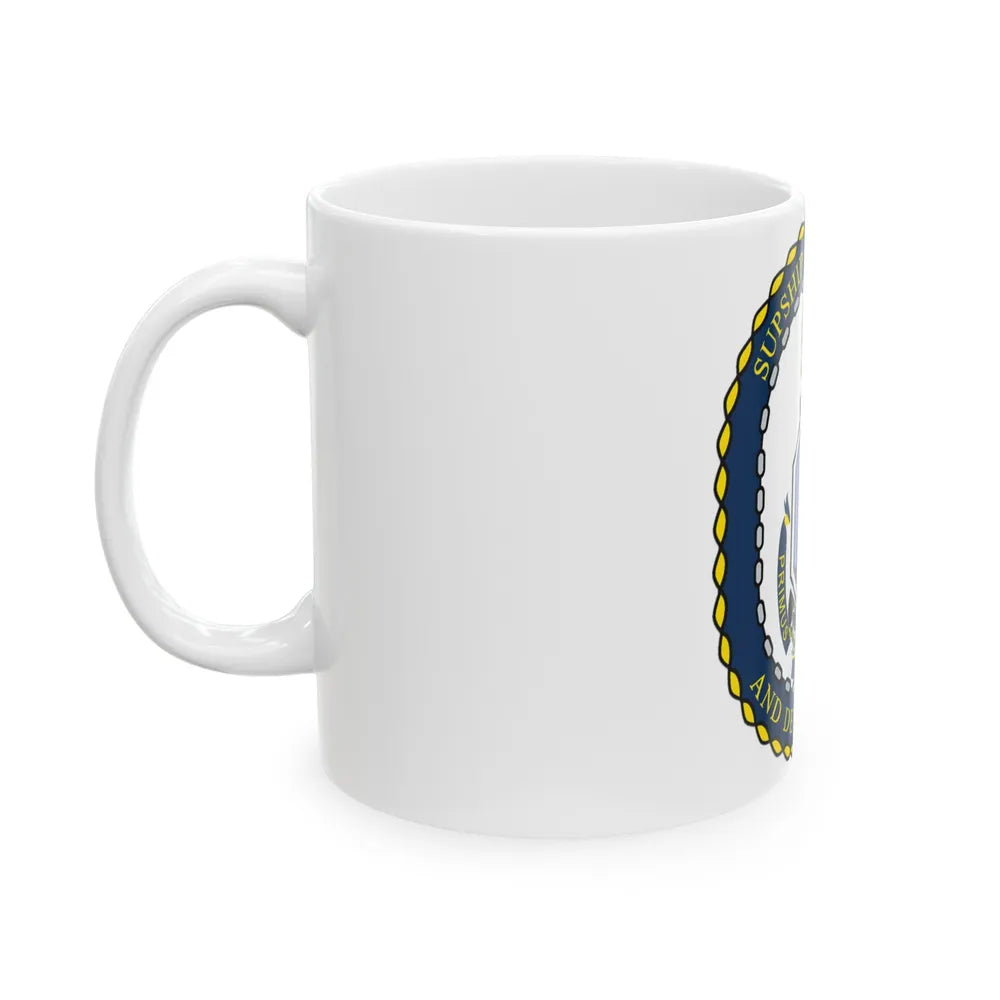 SUPSHIP Bath ME Detach (U.S. Navy) White Coffee Mug-Go Mug Yourself