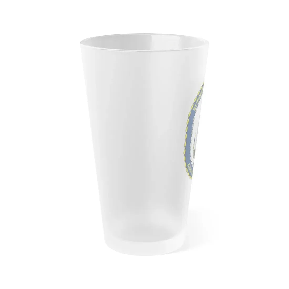 SUPSHIP Bath ME Detach (U.S. Navy) Frosted Pint Glass 16oz - Go Mug Yourself