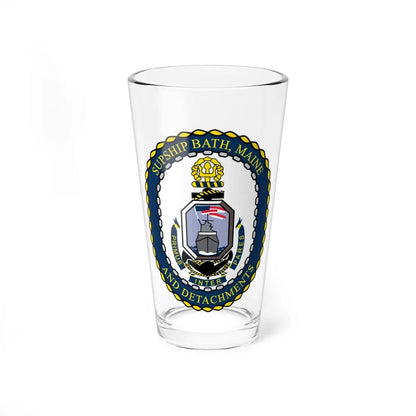SUPSHIP Bath ME Detach (U.S. Navy) Pint Glass 16oz 16oz - Go Mug Yourself
