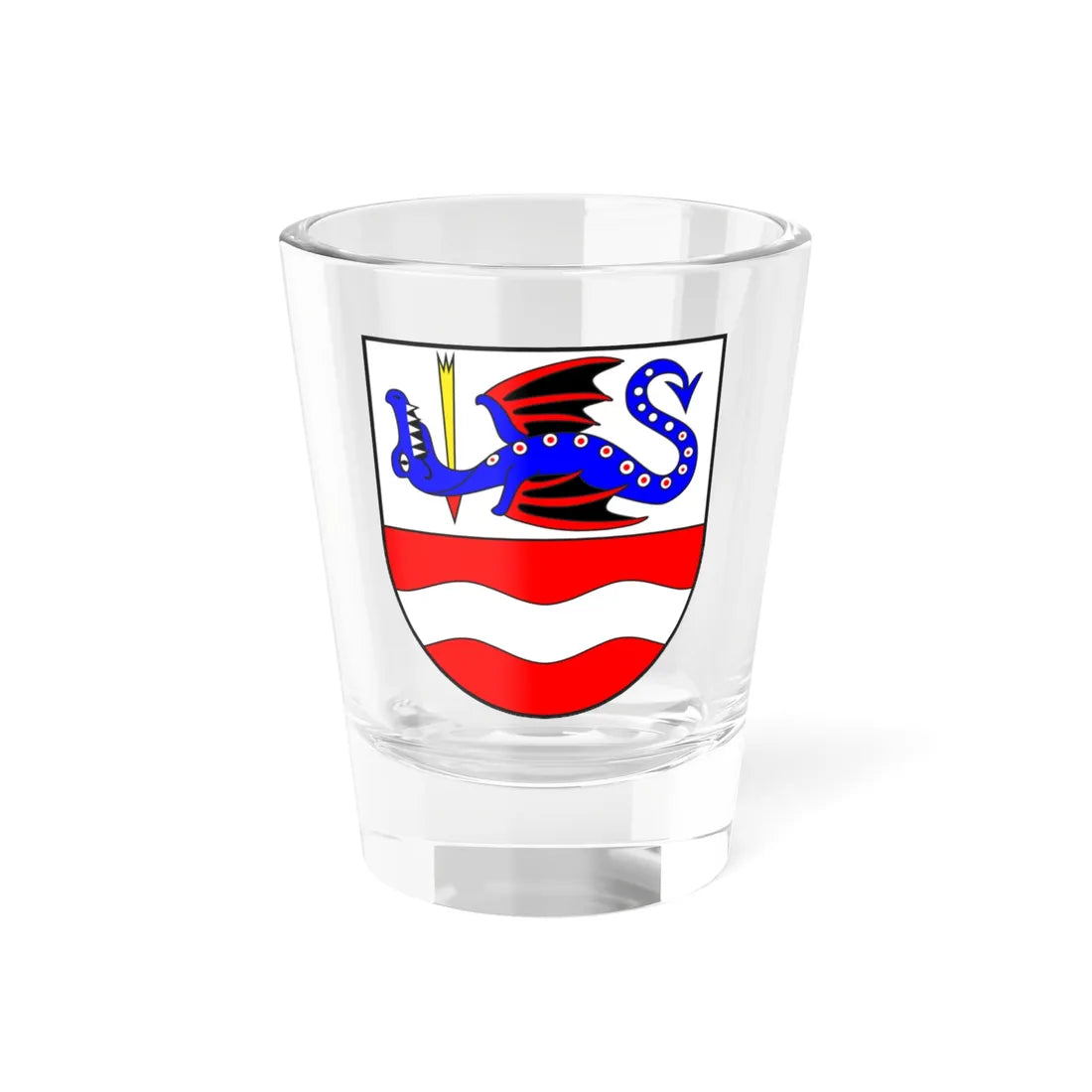 Surava wappen (Switzerland) (Coat of Arms) Shot Glass 1.5oz 1.5oz - Go Mug Yourself
