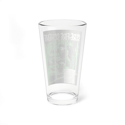 Sure-Fire Scheme, Terror Illustrated, December 1955 (Magazine Illustration) Pint Glass 16oz-Go Mug Yourself