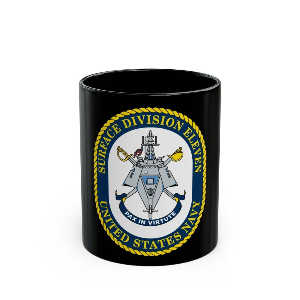 Surface DIV 11 USN (U.S. Navy) Black Coffee Mug-11oz-Go Mug Yourself